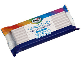 Пластилин 1цв. "Классический" 270818_01 белый, 250г