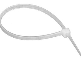 Хомут пластик 2,5*100 нейлон (100шт) 4753/2023 белый