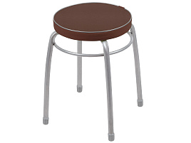 Табурет ТФ01 Фабрик 1 круглое сиденье коричневый 1755