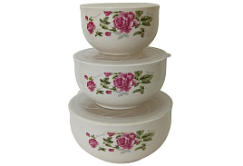 Набор салатников №13 Цветы в ассортименте с/кр