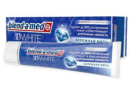 Зубная паста Бленд-а-Мед 100мл 3D White Бережная Мята(P&G)