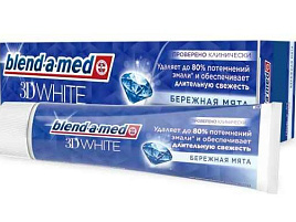 Зубная паста Бленд-а-Мед 100мл 3D White Бережная Мята(P&G)