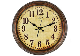 Часы настенные Atlantis 38*38 TLD-3708C коричневые