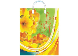 Пакет петля с пласт.ручкой 38*45 Вдохновение