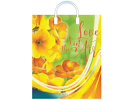 Пакет петля с пласт.ручкой 38*45 Вдохновение