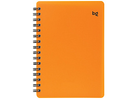 Записная книжка 60л. BG ЗК6гр60_пл 57759 на гребне "Neon", оранжевая пластиковая обложка, тиснение фольгой