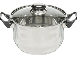 Кастрюля нержавейка 2,8л Daniks SD-A19-18/9516