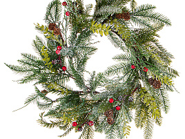 Венок новогодний 55см 227-552