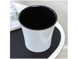 Кашпо цветочное 2л Арте 049103/1380 бело-черный