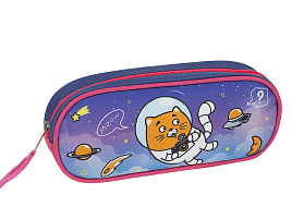 Пенал мягкий ArtSpace Sch_49573 210*80*45 "CosmoCat", полиэстер