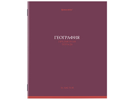 Тетрадь География 36л. BRAUBERG 405073 "КОЛОР", обложка мелованная бумага