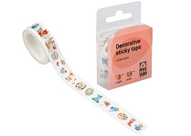 Скотч декоративный MESHU MS_36881 "Cute toys", 1,5см*3м