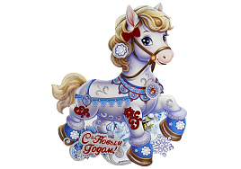 СГ Панно бумажное 185-0942 Лошадка 40*30см