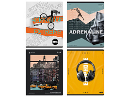 Тетрадь 96л.  Т5ск96 лс 11950 "Adrenalin", soft-touch ламинация