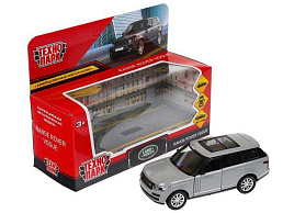Машина металлическая VOGUE-12-GY RANGE ROVER VOGUE 12 см, двери, багаж, темно-серый, кор.