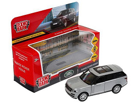 Машина металлическая VOGUE-12-GY RANGE ROVER VOGUE 12 см, двери, багаж, темно-серый, кор.
