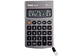 Калькулятор Uniel карманный UM-235 12 разрядов