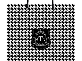 Пакет петля с пласт.ручкой 36*37 Шанель