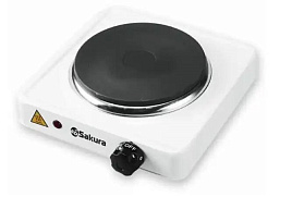 Плита настольная SAKURA ПЭ-01 белая элект 1конф/диск