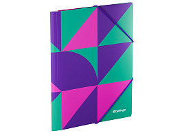 Папка на резинках Berlingo FB4_A4S23 "Neonometry" А4, 600мкм, с рисунком