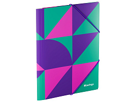 Папка на резинках Berlingo FB4_A4S23 "Neonometry" А4, 600мкм, с рисунком