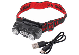Фонарь налобный от аккумулятора 5LED 855-384