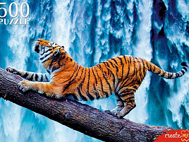 Пазл 500эл. Тигр у водопада ШТП500-8717