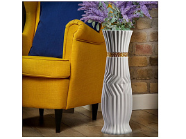 Ваза напольная Греция белая 60см 444747