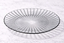 Блюдо стекло 25см 25с2436 Магия графит