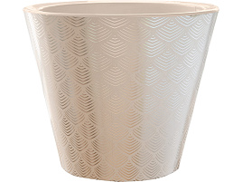 Кашпо цветочное 3л Флейк КШ-9273 Пудра