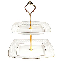 Фруктовница 2-х ярусная CBM0124-A Снежная королева