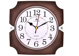 Часы настенные Atlantis 18*18 TLD-5979 коричневые
