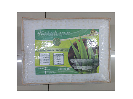 Одеяло Евро Бамбук белый Комфорт