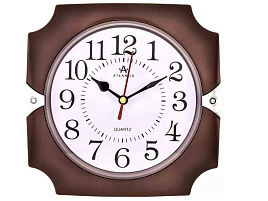 Часы настенные Atlantis 18*18 TLD-5979 коричневые
