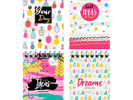 Блокнот 40л. ArtSpace Б7к40гр_24248 на гребне Cheerful pattern