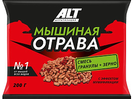 Мыши парафиновые брикеты Крысиная отрава №1 ALT 200г 0939