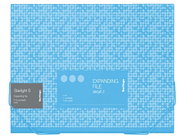 Папка на резинках Berlingo XF4_12903 12 отделений "Starlight S" А4, 230*335*25мм, 700мкм,голубая, c рисунком