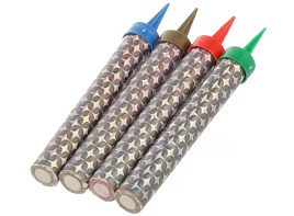 Свечи для торта Фонтан настольный (4шт) РТС-1030 цветной