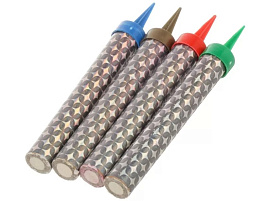 Свечи для торта Фонтан настольный (4шт) РТС-1030 цветной