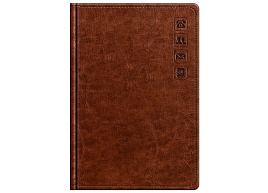 Телефонная книга BG Pb5_63330 "Nebraska. Brown", с вырубкой, А5, 80л., кожзам