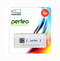 Флеш-драйв Perfeo USB 8Gb C06 белый