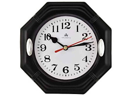 Часы настенные Atlantis 15,6*15,6 TLD-5985T черные