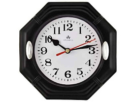 Часы настенные Atlantis 15,6*15,6 TLD-5985T черные
