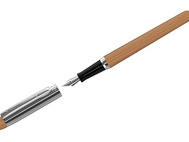 Ручка BERLINGO CPs_07510 перьевая "Nature" черная, 0,8мм, дуб