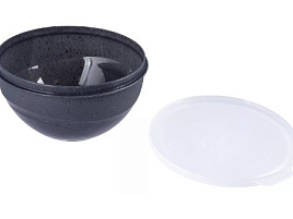 Миска пластик 1л 69405 Granite с крышкой серый