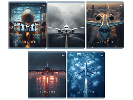 Тетрадь 96л.  Т5ск96_лг 09072 "Аэропорт", глянцевая ламинация