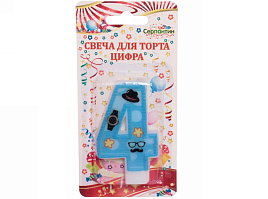 Свеча-цифра "4" Счастливый день 448-155