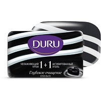 Мыло Duru 1+1 Cremy 80гр Уголь 9427