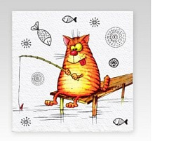 Салфетки 100л.Семья и комфорт Коты