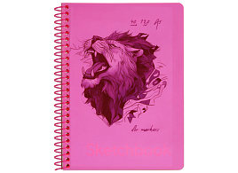 Скетчбук BG СА540гр_59315 40л., А5 "Neon. Pink", на гребне, маркерная бумага 120г/м2